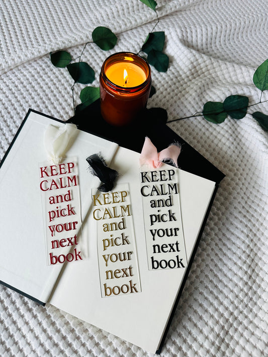 KEEP CALM BOOKMARK