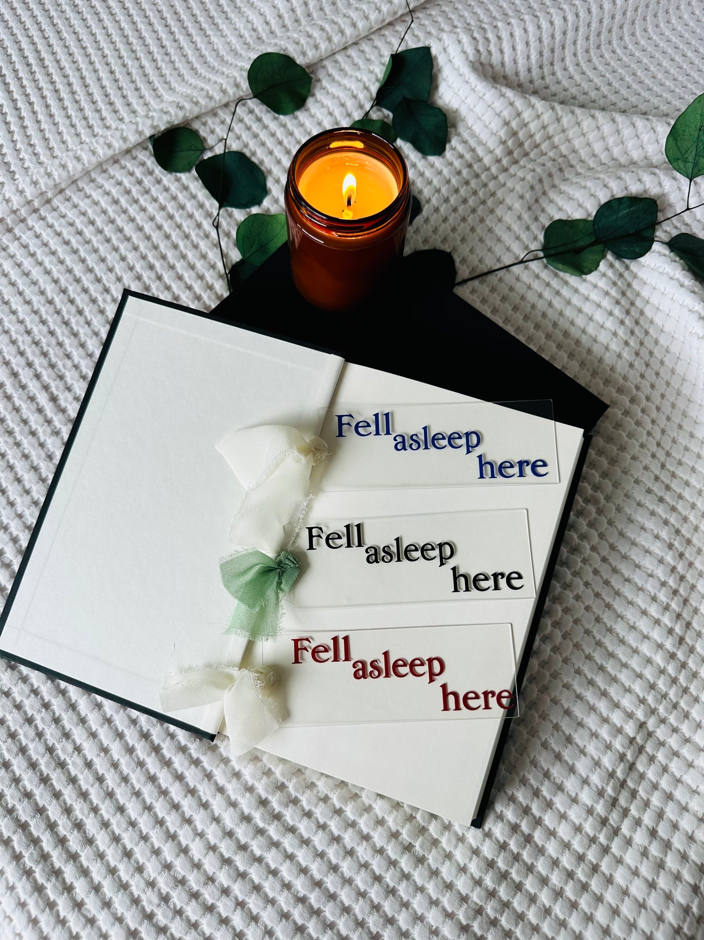 FELL ASLEEP HERE BOOKMARK