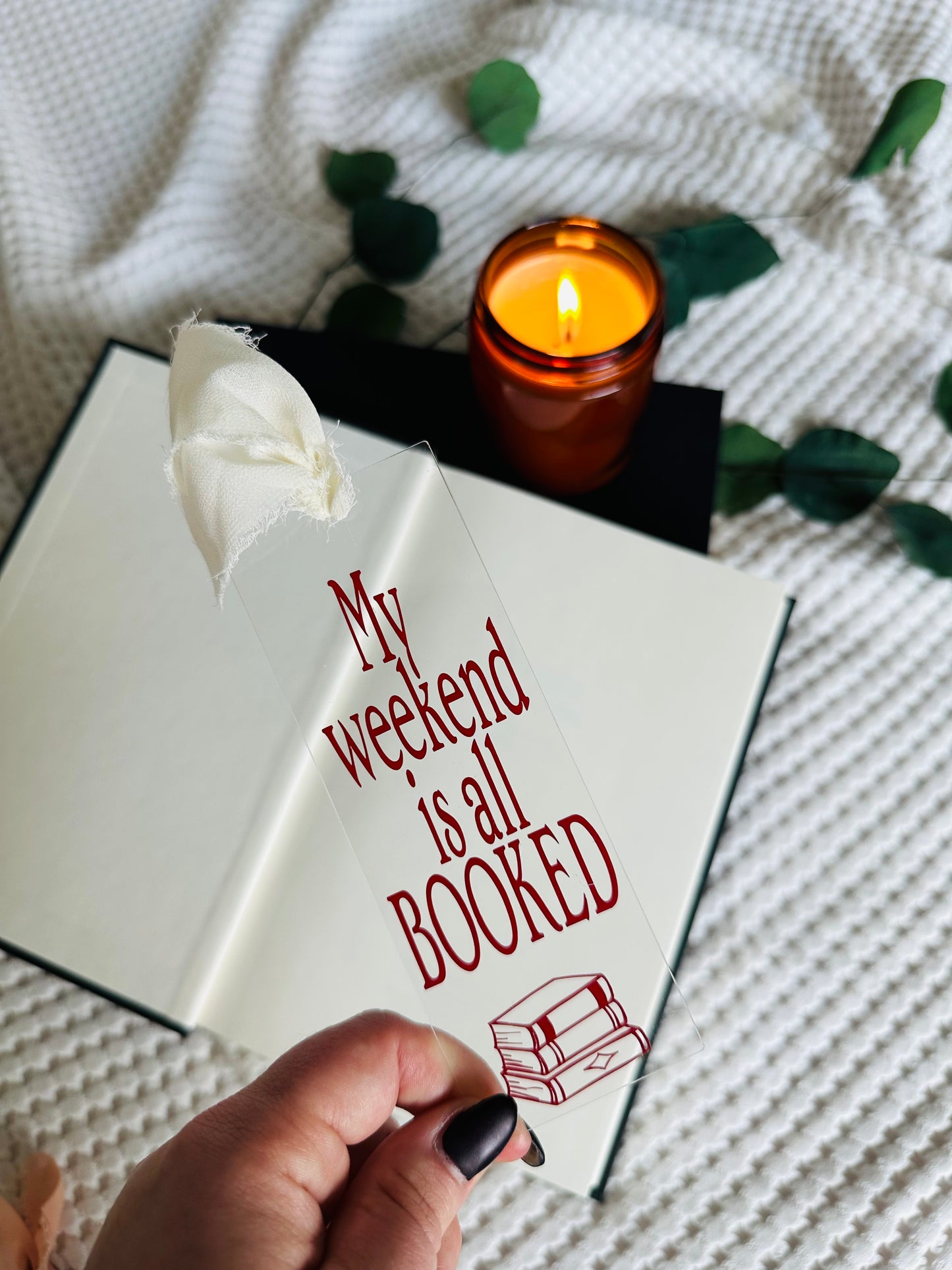 WEEKEND IS BOOKED BOOKMARK